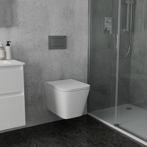 Унитаз Sintesi SIN-TS-BLT-172 подвесной цвет Белый с сиденьем Микролифт