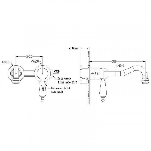 Смеситель для раковины Boheme Brillante Ripresa 347 Хром