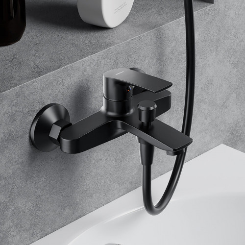 Смеситель для ванны Damixa Eclipse 2.0 481000300 Черный матовый латунь на стену