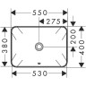 Раковина Hansgrohe Xuniva Q 55 60158450 Белая полувстраиваемая
