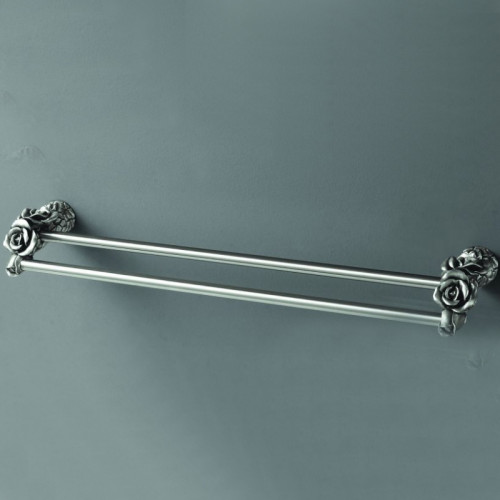 Полотенцедержатель Art&amp;Max Rose AM-B-0918-T двойной Серебро
