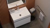 Тумба под раковину Velvex Pulsus 70 tp.PUL.PUL.70.1Y подвесная Белая глянцевая