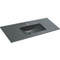 Раковина Vincea 120 VBS-13120MA Антрацит матовый фарфор полувстраиваемая