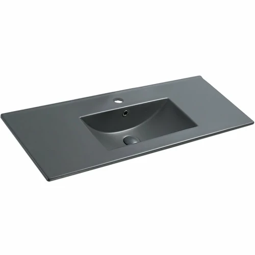 Раковина Vincea 120 VBS-13120MA Антрацит матовый фарфор полувстраиваемая