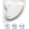 Акриловая ванна C-Bath Aurora 120x120 CBS001001 без гидромассажа