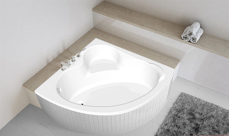 Акриловая ванна C-Bath Aurora 120x120 CBS001001 без гидромассажа