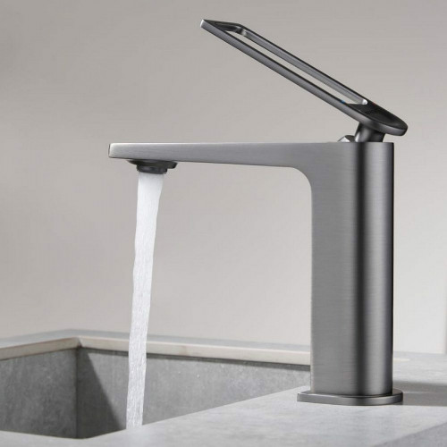 Смеситель для раковины Black&amp;White Universe UK9901MG 9901MG Gun Metal латунь