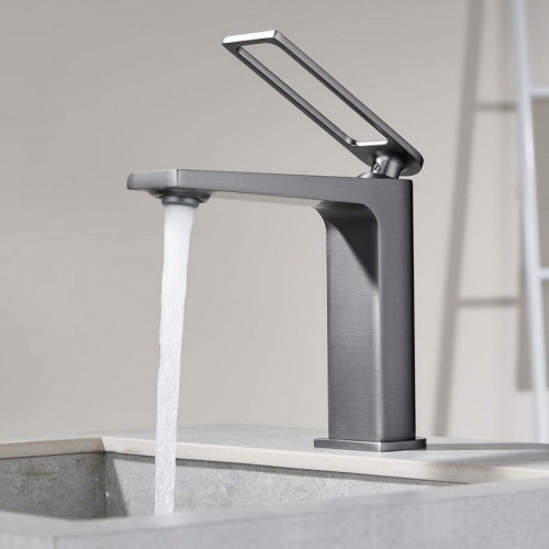 Смеситель для раковины Black&amp;White Universe UK9901MG 9901MG Gun Metal латунь