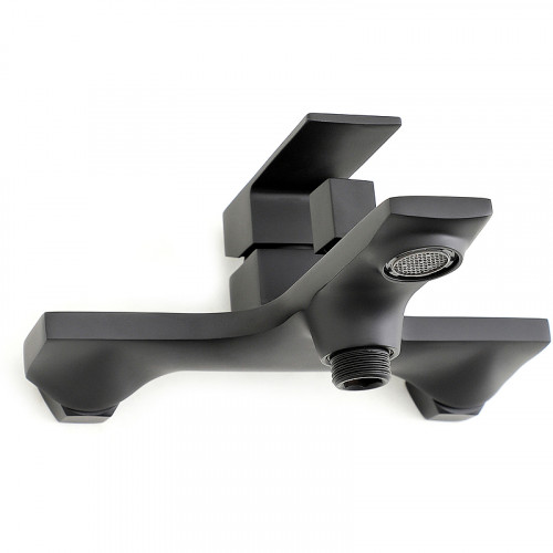 Душевая система Orange Lutz M04-932b Черная латунь на стену