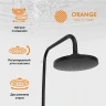 Душевая система Orange Lutz M04-932b Черная латунь на стену