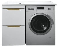 Тумба с раковиной Azario Magenta 110 L CS00078394 цвет Белый
