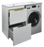 Тумба с раковиной Azario Magenta 110 L CS00078394 цвет Белый