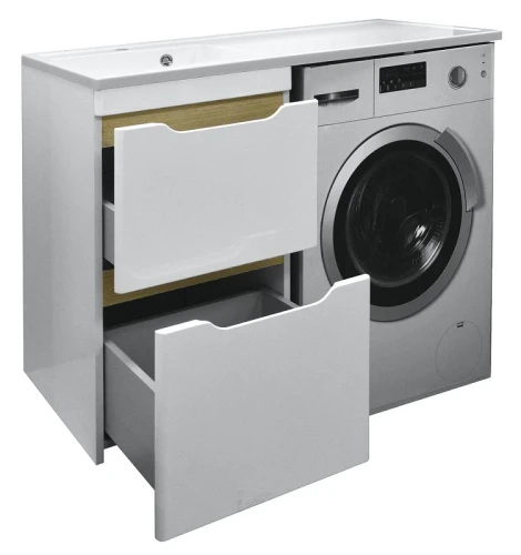 Тумба с раковиной Azario Magenta 110 L CS00078394 цвет Белый