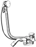 Слив-перелив Viega Simplex Trio 616642 728014 полуавтомат с наливом Хром