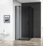 Душевой уголок Cezares Slider 100x80 SLIDER-AH-1-80-90/100-GRIGIO-NERO профиль Черный матовый стекло тонированное