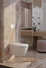 Комплект унитаза-биде Tece Spring S 955799 с инсталляцией с сиденьем Микролифт и клавишей смыва Хром глянцевый фарфор подвесной