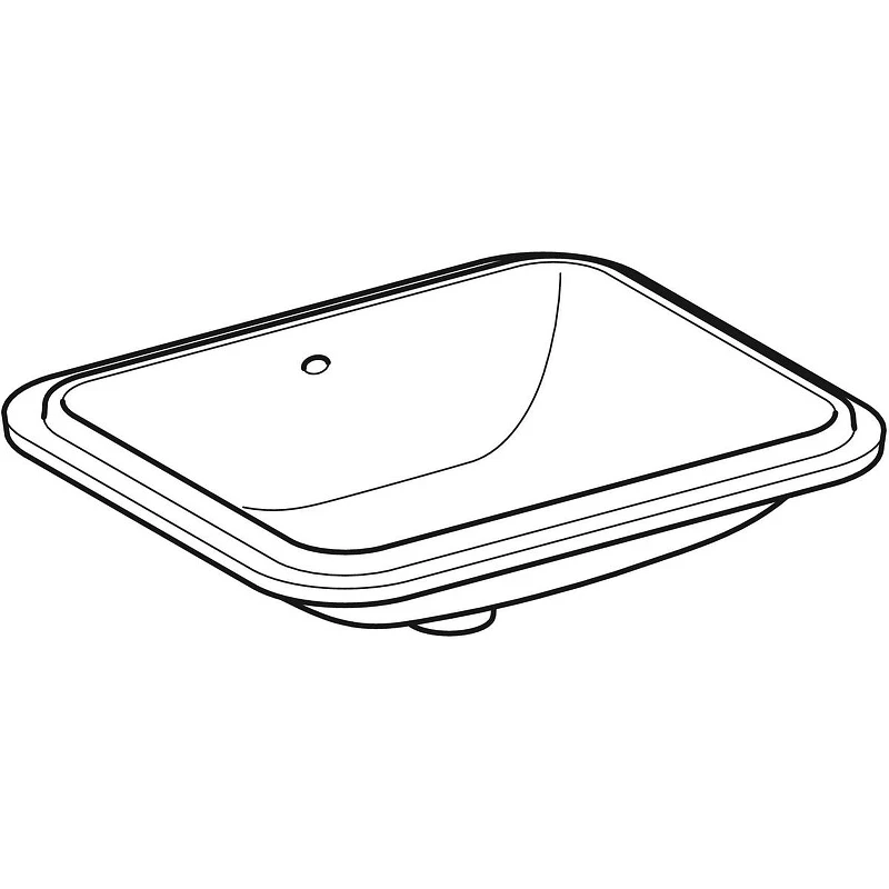 Раковина Geberit VariForm 50 500.764.01.2 Белая фарфор встраиваемый