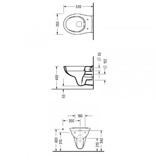 Унитаз Serel Asma 0426SC подвесной с сиденьем Микролифт