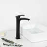 Смеситель для раковины Gappo G1007-16 Черный матовый латунь на столешницу