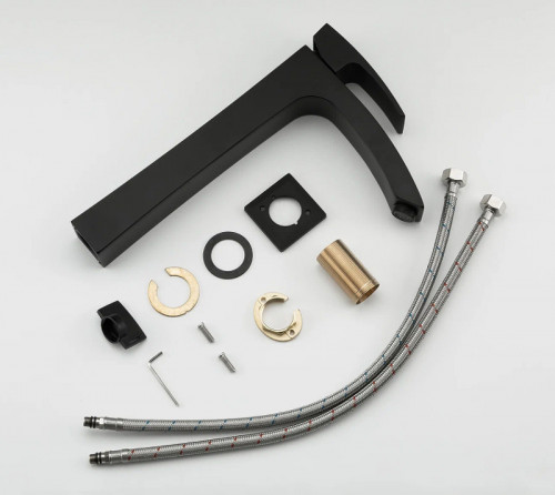 Смеситель для раковины Gappo G1007-16 Черный матовый латунь на столешницу