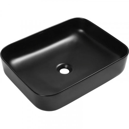 Раковина-чаша SantiLine 48 SL-1010MB Черная матовая фаянс накладная