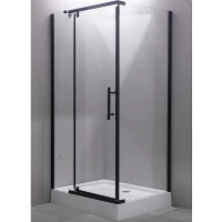 Душевой уголок Esbano ESR-7180B 120x80 ESUGR7180B профиль Черный матовый стекло прозрачное