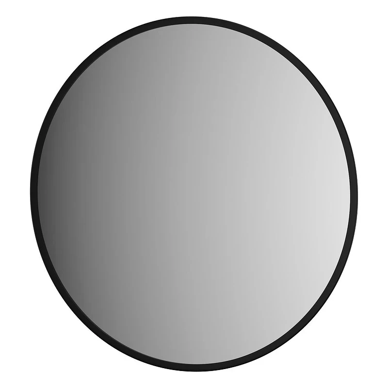 Зеркало Defesto Aura 50х50 DF 2982 с подсветкой 12W-4500K/Без выключателя/Нейтральный белый свет/Черная рама