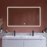 Зеркало Dreja Point 120 99.9031 с подсветкой Белый с сенсорным выключателем МДФ / ЛДСП, стекло