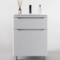 Тумба под раковину Style Line Марелла 70 Люкс Plus СС-00002398 Белый матовый антискрейтч МДФ / ЛДСП