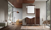 Комплект мебели для ванной ASB-Woodline Салерно 80 969601 цвет Антикварный орех