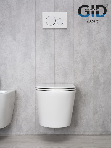 Унитаз Gid Cortado Tr2130 62235Y подвесной цвет Белый с сиденьем Микролифт