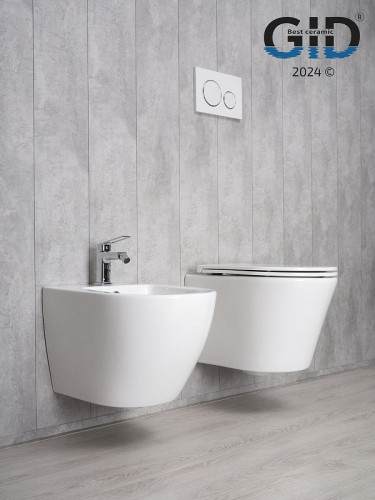 Унитаз Gid Cortado Tr2130 62235Y подвесной цвет Белый с сиденьем Микролифт