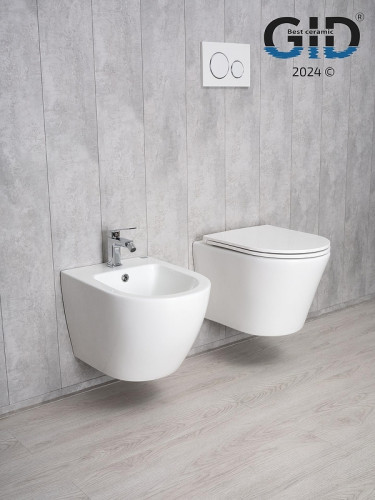 Унитаз Gid Cortado Tr2130 62235Y подвесной цвет Белый с сиденьем Микролифт