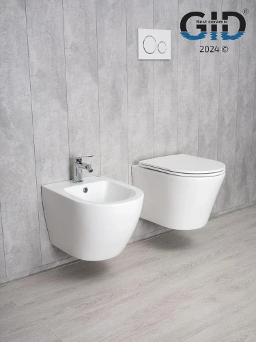 Унитаз Gid Cortado Tr2130 62235Y подвесной цвет Белый с сиденьем Микролифт