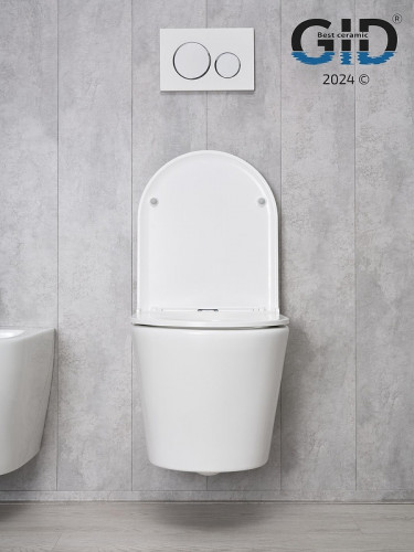Унитаз Gid Cortado Tr2130 62235Y подвесной цвет Белый с сиденьем Микролифт