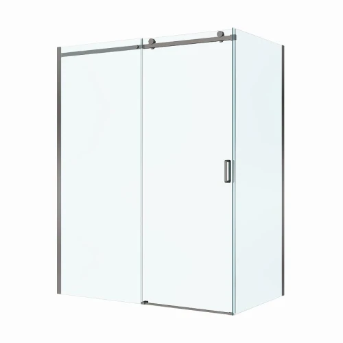 Душевой уголок BelBagno Soft Close-2 160x80 SOFT_CLOSE-2-AH-1-160/80-C-GM профиль Оружейная сталь стекло прозрачное