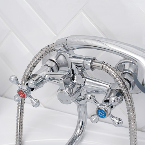 Смеситель для ванны Ростовская Мануфактура Сантехники SL71-140 универсальный Хром