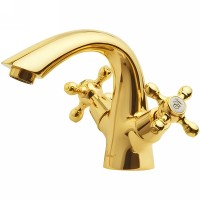 Смеситель для раковины Boheme Tradizionale Oro 291 Золото латунь