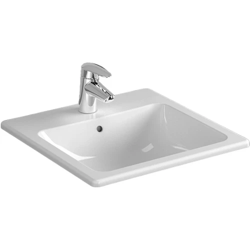 Раковина Vitra S20 45 5463B003-0001 Белая фарфор полувстраиваемая