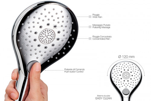 Ручной душ Bossini Syncronia B00800.030 Хром пластик