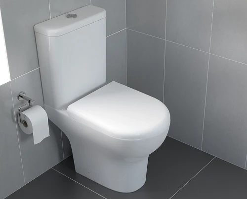 Унитаз компакт Vitra Zentrum Open-back 9012B003-7204 с бачком и сиденьем Микролифт фарфор напольный