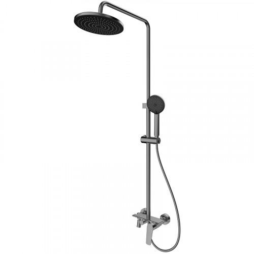 Душевая система Splenka S53.24.09 Графит матовый латунь на стену