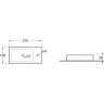 Раковина Vincea VBS-133R 37 Белая фарфор подвесная