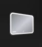 Зеркало Cersanit Led 070 Design Pro 80 KN-LU-LED070*80-p-Os с подсветкой с диммером, часами, подогревом и функцией Bluetooth стекло