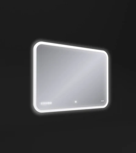 Зеркало Cersanit Led 070 Design Pro 80 KN-LU-LED070*80-p-Os с подсветкой с диммером, часами, подогревом и функцией Bluetooth стекло