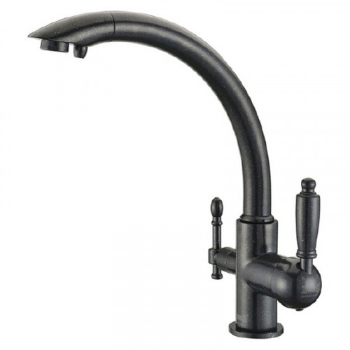 Смеситель для кухни ZorG Clean Water ZR 314 YF-33 ЧЕРНЫЙМЕТАЛЛ Черный