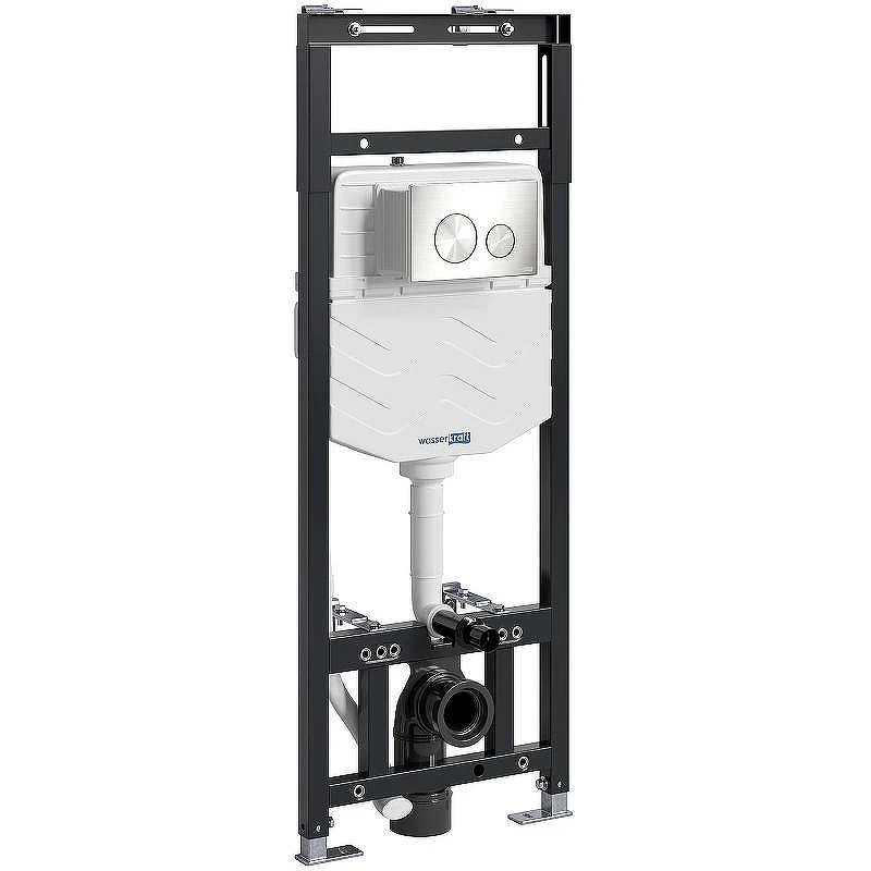 Инсталляция WasserKRAFT Alme 15TLT.010.ME.BN02 для унитаза с клавишей смыва Никель