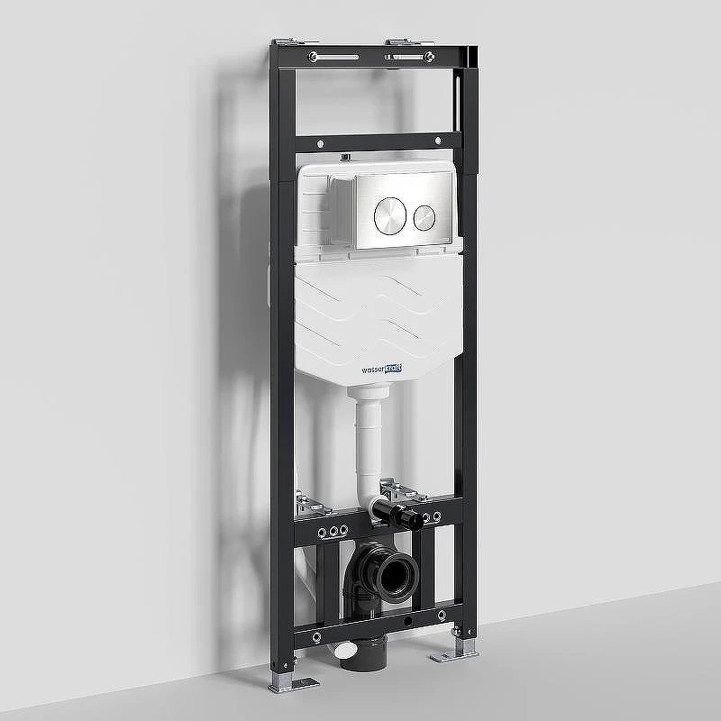 Инсталляция WasserKRAFT Alme 15TLT.010.ME.BN02 для унитаза с клавишей смыва Никель