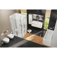 Тумба под раковину Ravak SD Chrome 120 X000000964 подвесная Капучино Белая МДФ / ЛДСП