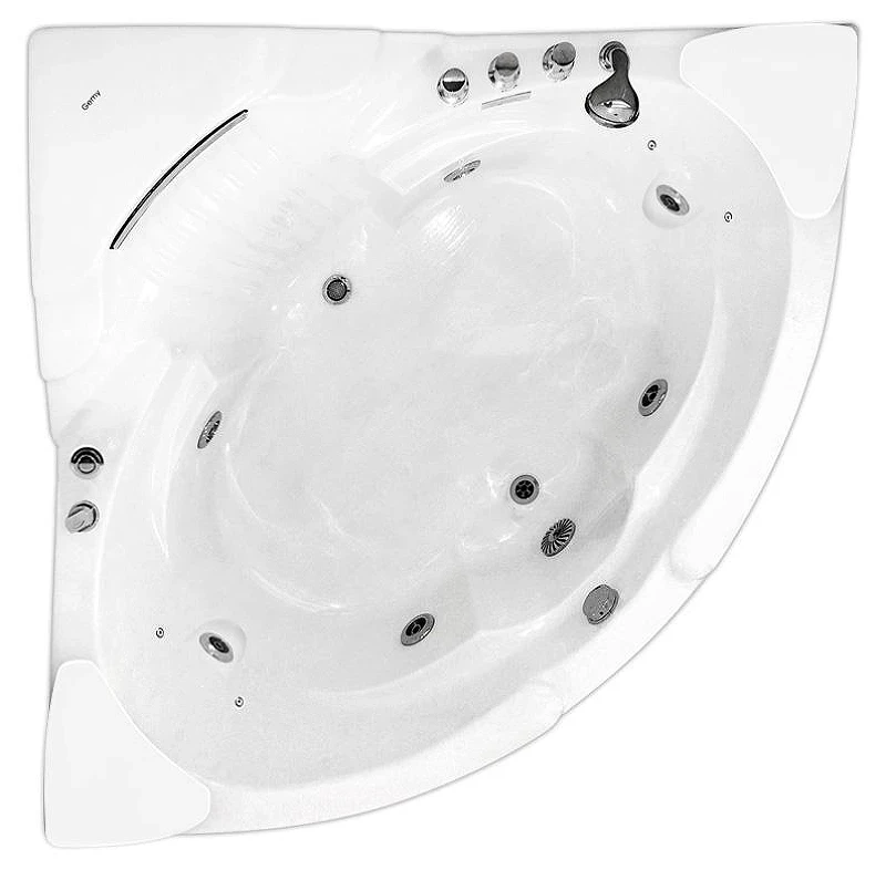Акриловая ванна Gemy Gemy 152x152 G9082 B С гидромассажем